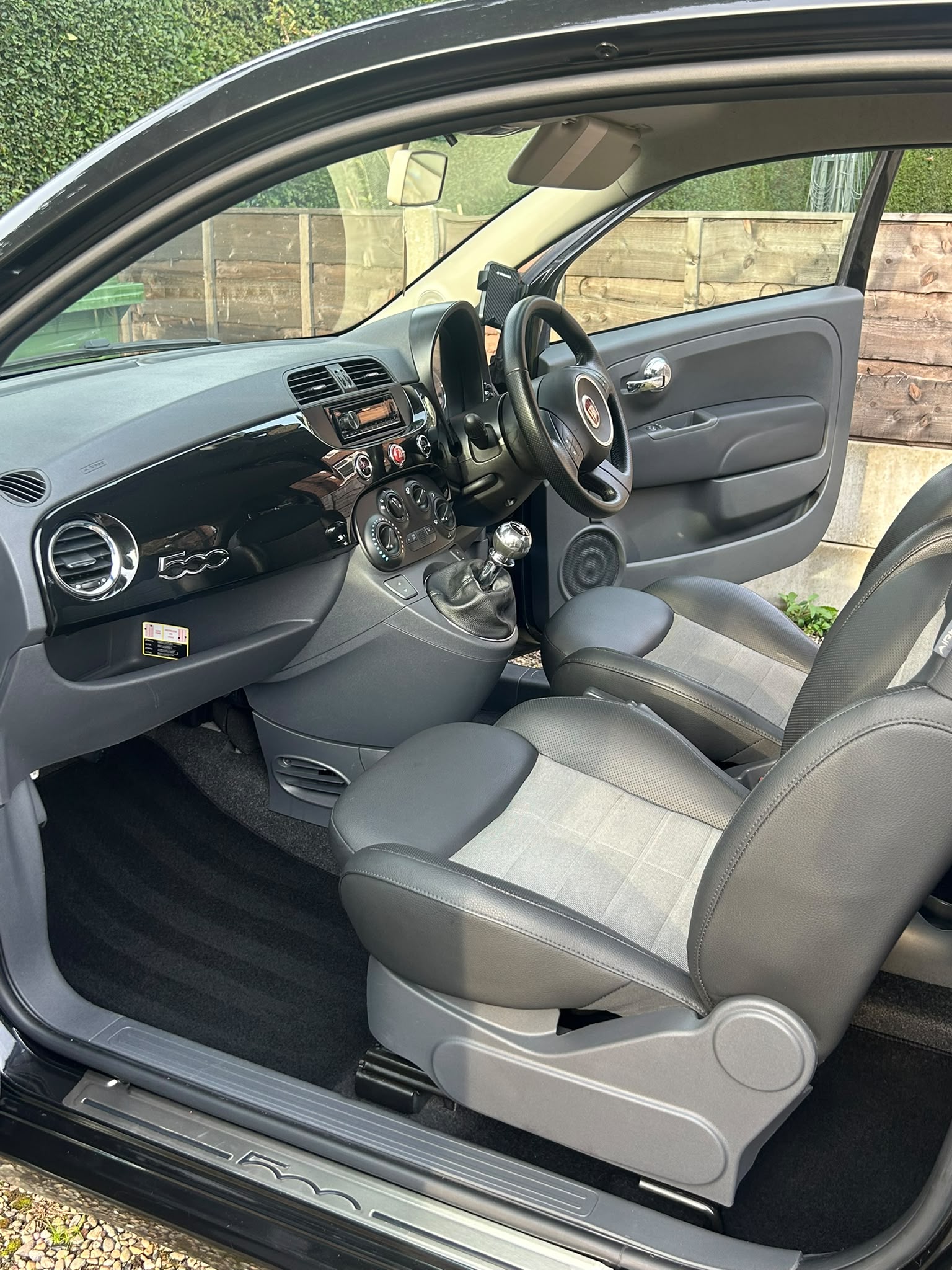 Fiat 500 interior cleaning result